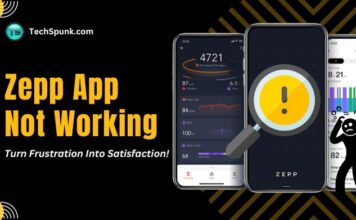 zepp app not working