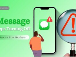 imessage keeps turning off