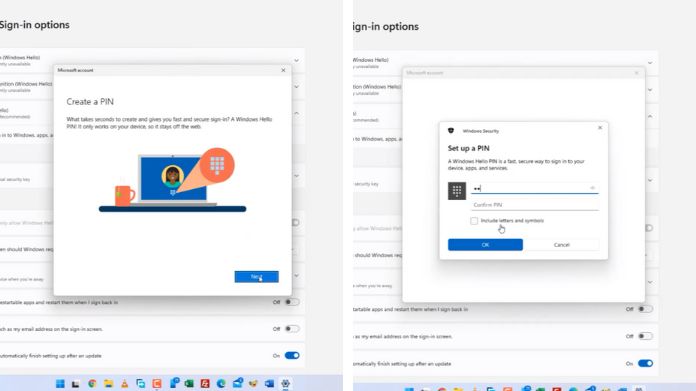 windows hello pin