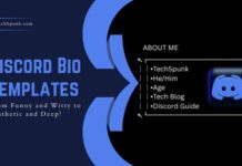 discord bio templates