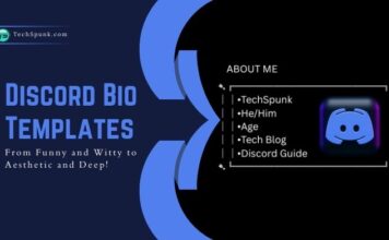 discord bio templates