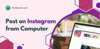 post on instagram from computer
