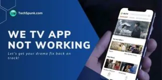 we tv app not working
