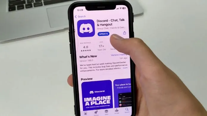 how to update discord