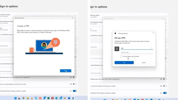 windows hello pin
