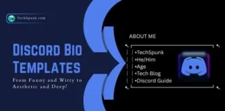 discord bio templates